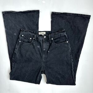 Madewell Baggy Flare Black Jeans 28